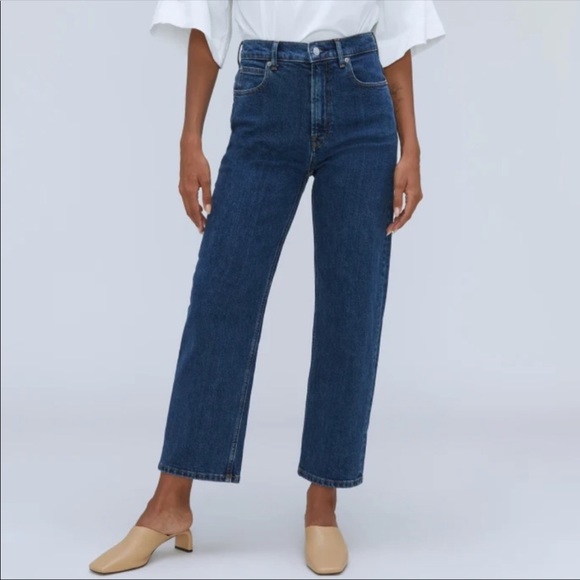 Everlane Denim - EVERLANE The Way High Jean Organic Cotton Dark Wash Vintage Indigo US 26